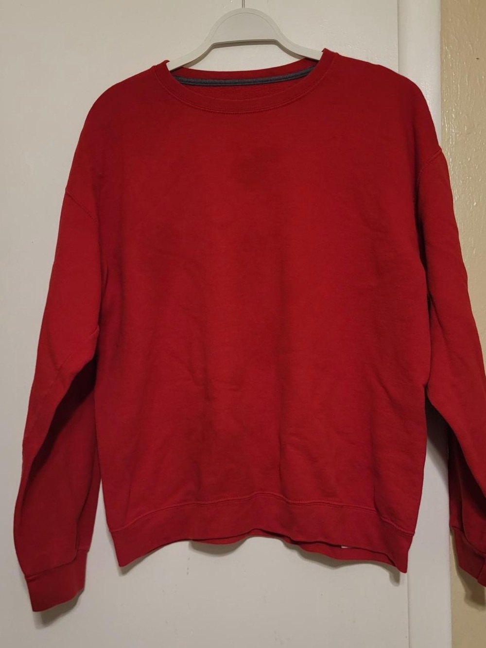 Athletic Works Red Crewneck Sweatshirt - Women's